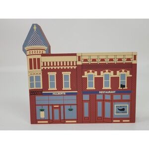 Cat's Meow Hulbert's Restaurant House‎ Holiday Village Collectible 1994